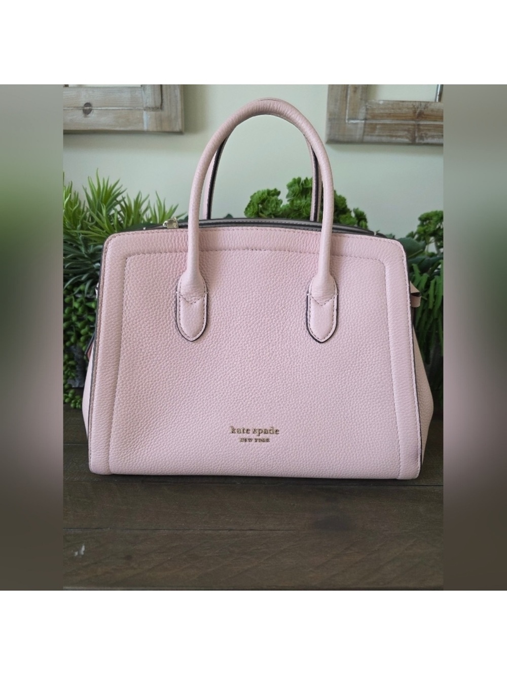 Kate Spade Mini Knott Leather Satchel/Crossbody In Mochi Pink